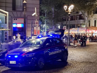 I Carabinieri in Piazza Vanvitelli (Vomero) a Napoli