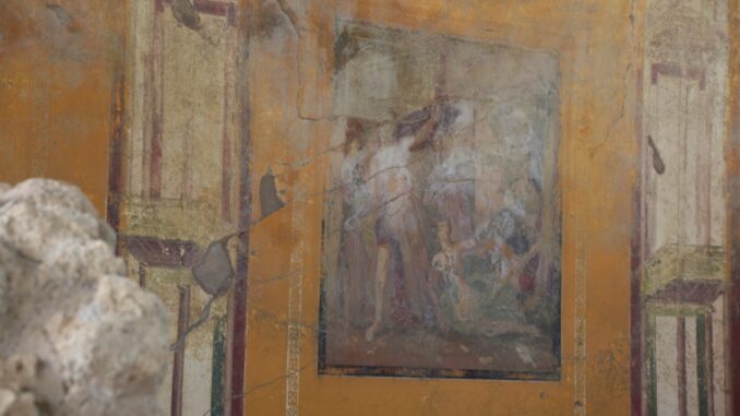 Affresco con Achille a Sciro Regio IX