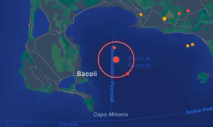 Due scosse di terremoto 3.7 e 3.6 in mare a largo dei Campi Flegrei