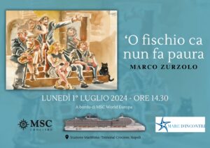 Zurzolo e la sua band a bordo di Msc World Europa il 1° luglio a Napoli