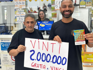 Lo staff del "Bar dell'8" di Pomigliano d'Arco