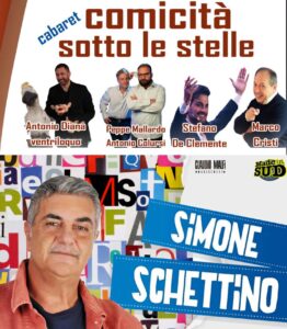 Il Cabaret sotto le stelle di Simone Schettino a Villaricca