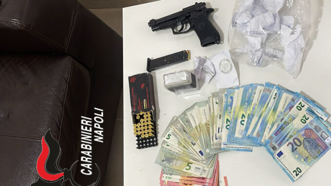 Casalnuovo di Napoli pistola e certificati 20.11.2024